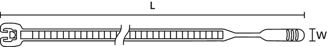 Mynd af Dragbönd Q50RW 4,7x210mm (100)