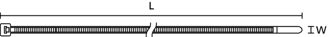 Mynd af Dragbönd HÞ/EÞ 7,6x390mm Blá