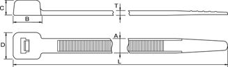 Mynd af Dragbönd 13,2x535mm LK5 Sv.