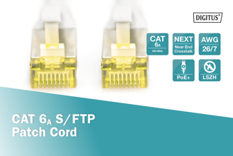 Mynd af Tengisnúra Cat6A 3m Rauð