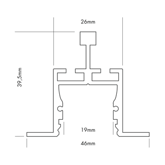 Mynd af Álprófíll M-Line GRID 2m hv
