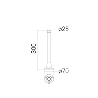Mynd af T-Lux STAN staur 300mm Antracite