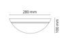 Mynd af CALANDO LED loftljós 10W Hvítt 280mm