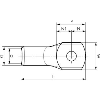 Mynd af Strengskór Cu  10mm²  M6