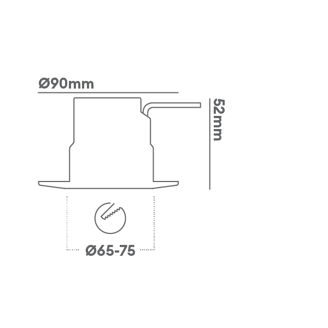 Mynd af Loftljós IF H2 PRO 2200/2700/3000°K IP65 Svart