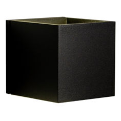 Mynd af Veggljós kubbur úti 10x10x10 G9 svart